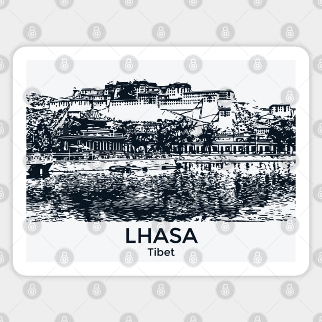 Lhasa - Tibet Sticker by Lakeric